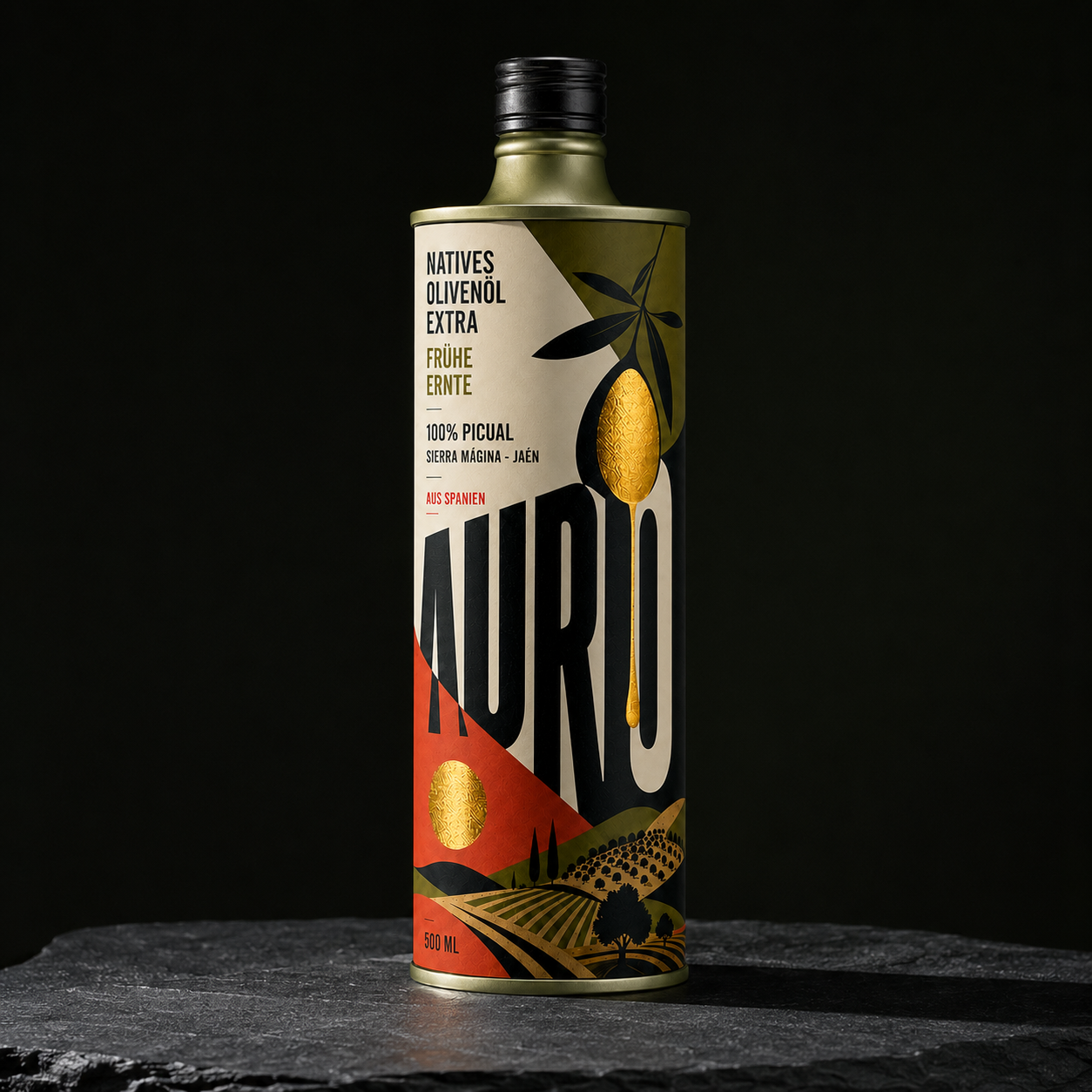 Lata AURO — aceite de oliva virgen extra 500 ml